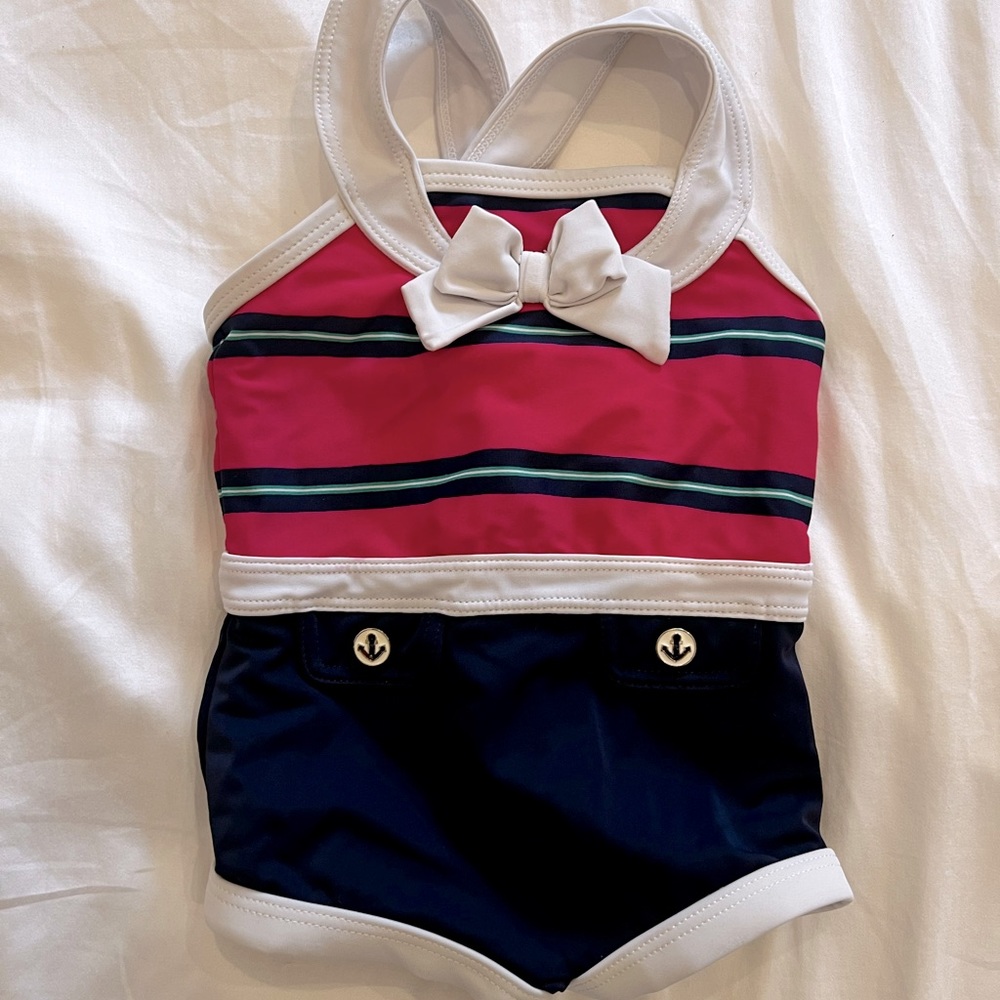 Pink & Navy Janie & Jack Swimsuit